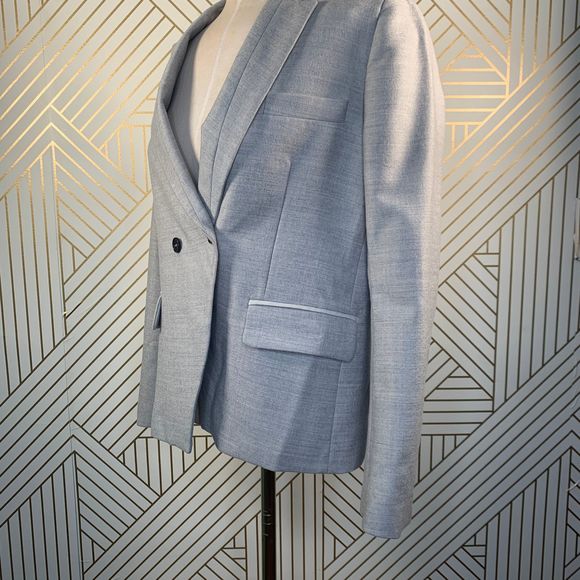 Gerard Darel Gray Wool Double Breasted Blazer - Picture 5 of 11